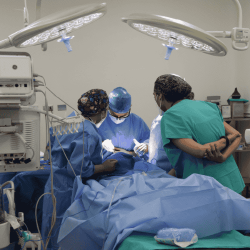 doctors doing cancer surgery